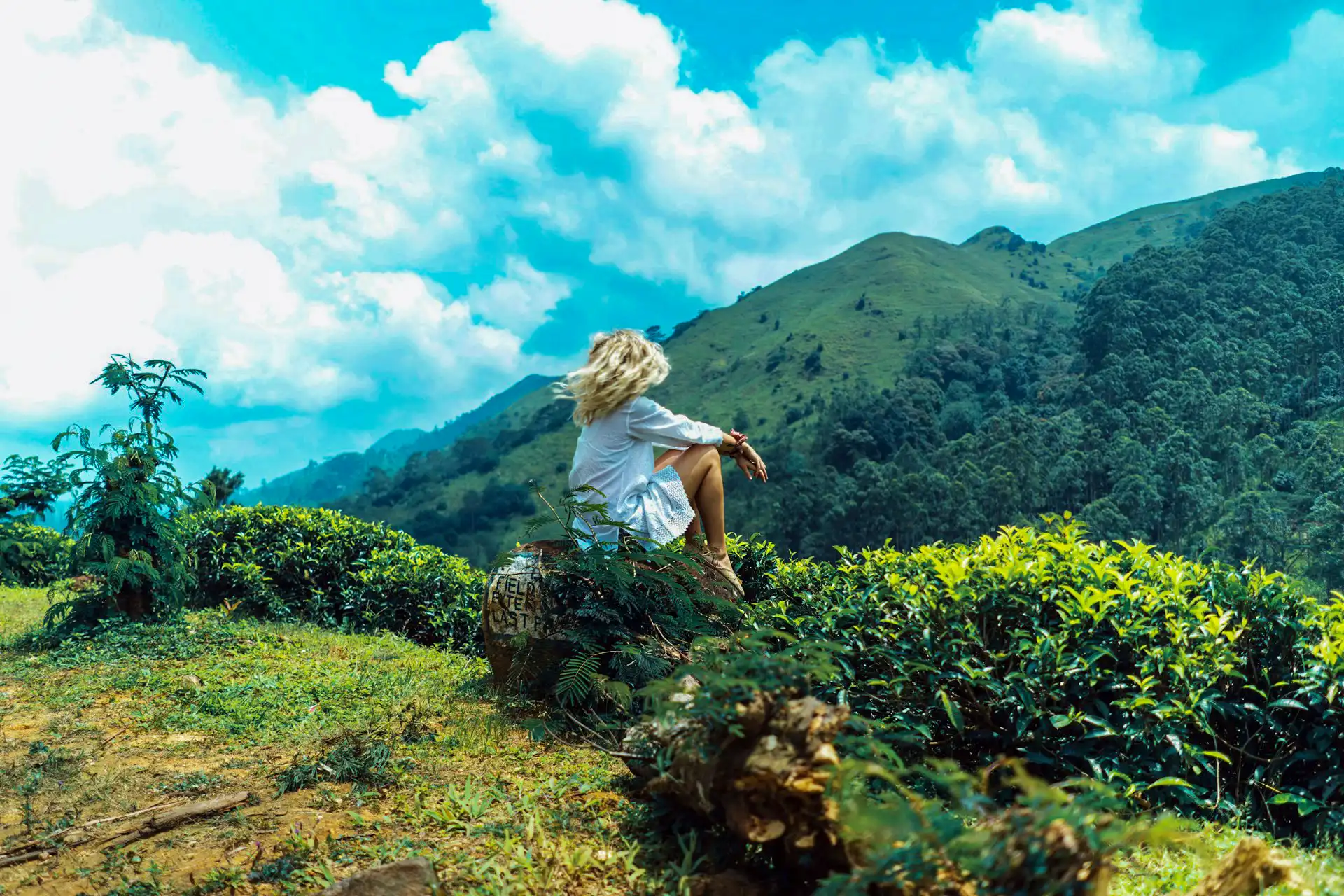 Sunrise mountain views from Little Adam's Peak on our short nature travel package sri lanka